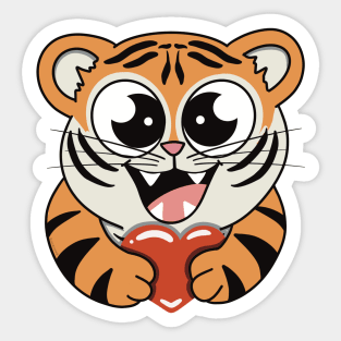 Tiger Love Sticker